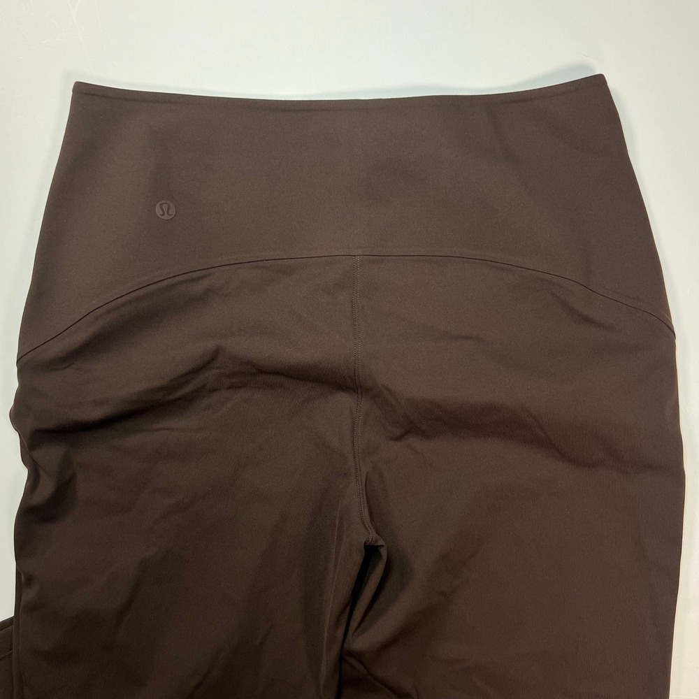 Lululemon Smooth Fit Pull-On High-Rise Cropped Pants Women 8 Java Brown LW6CA1S - Picture 9 of 10